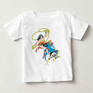 T-shirt Pour Bébé Leap des superhéroïnes