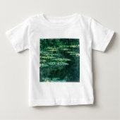 T-shirt Pour Bébé L'EAU MENSONNE EN ÉTANG VERT par Claude Monet (Devant)