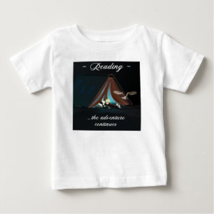 T-shirt Pour Bébé Lecture, l'aventure continue