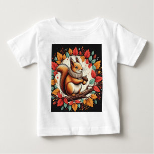 T-shirt Pour Bébé L'écureuil souriant