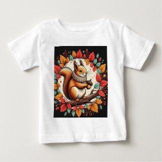T-shirt Pour Bébé L'écureuil souriant