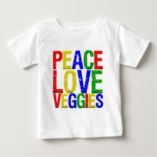 T-shirt Pour Bébé Légume d'amour de paix