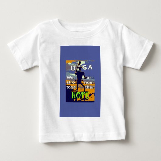 T-shirt Pour Bébé L'élection américaine de 2016 Hillary Clinton espè (Devant)