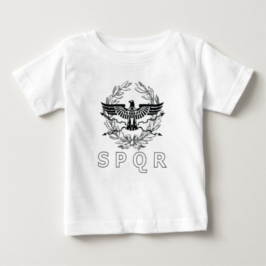 T-shirt Pour Bébé L'emblème de l'empire romain SPQR (Devant)
