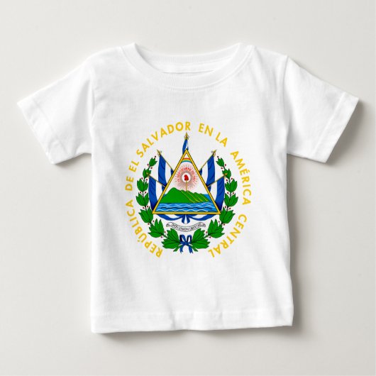 T-shirt Pour Bébé l'emblème du salvador (Devant)