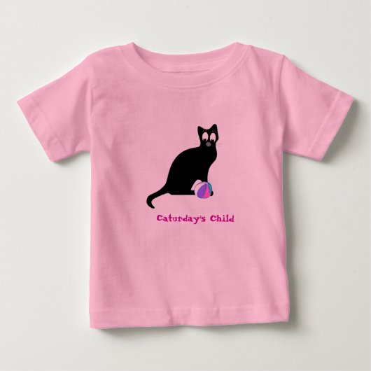 T-shirt Pour Bébé L'enfant de Caturday (Devant)