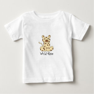 T-shirt Pour Bébé Léopard de dessin animé - Sauvageon