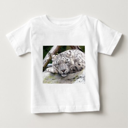 T-shirt Pour Bébé Léopard de neige - beau ! (Devant)