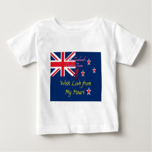 T-shirt Pour Bébé L'équipe de cricket néo-zélandaise : L'amour de mo