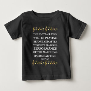 T-shirt Pour Bébé L'équipe de football jouera la chemise de fanfare