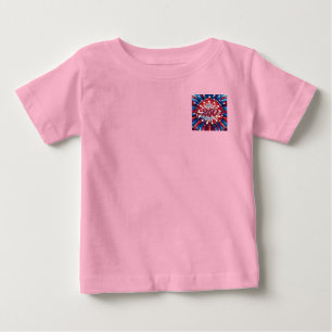 T-shirt Pour Bébé Les 250 ans d'Amérique 1776-2026 Feux d'artifice R