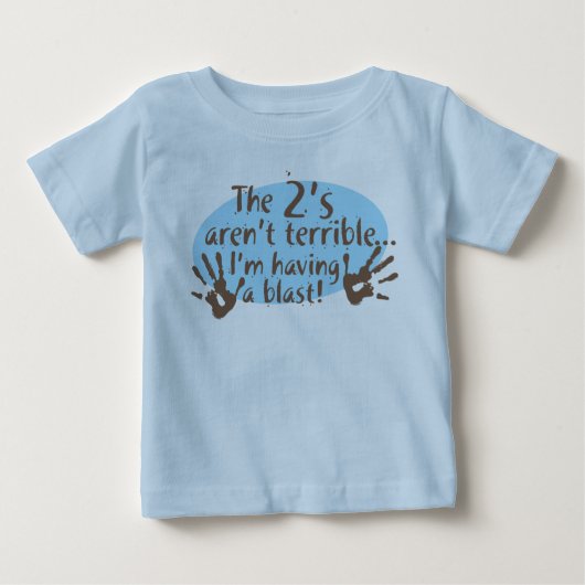 T-shirt Pour Bébé Les 2 ne sont pas terribles… (Devant)