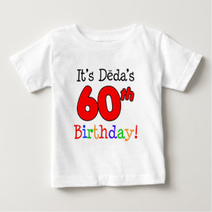 T-shirt Pour Bébé Les 60 ans de Deda Grand-père tchèque