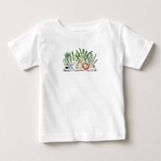 T-shirt Pour Bébé Les animaux de la jungle (Devant)
