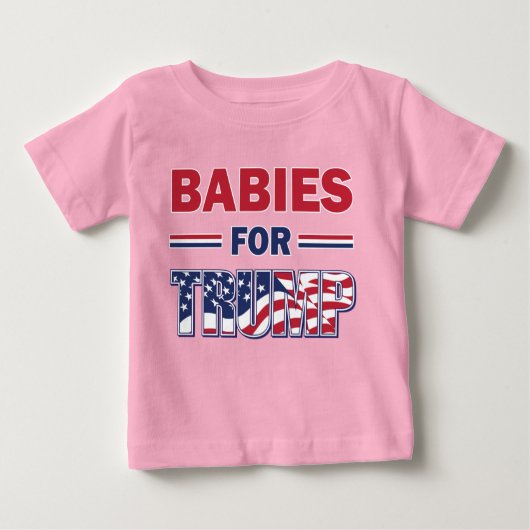 T-shirt Pour Bébé Les bébés pour Trump (Devant)