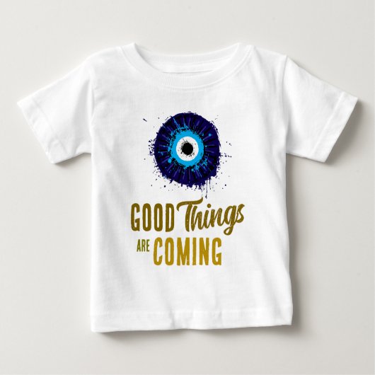 T-shirt Pour Bébé Les bonnes choses arrivent (Devant)
