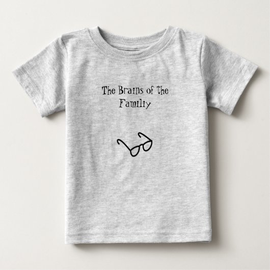 T-shirt Pour Bébé Les cerveaux du Familiy (Devant)