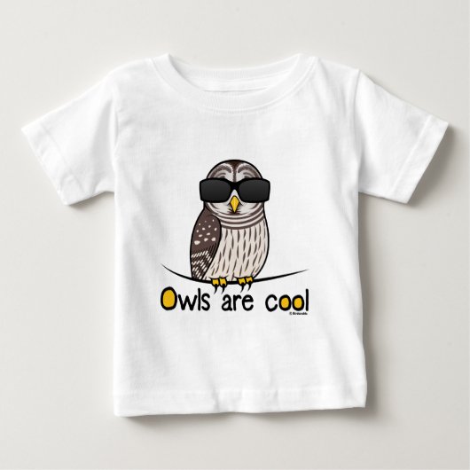 T-shirt Pour Bébé Les chouettes sont cool (Devant)