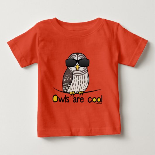 T-shirt Pour Bébé Les chouettes sont cool (Devant)