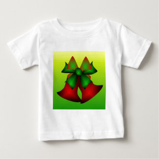 T-shirt Pour Bébé Les cloches de Noël en blanc