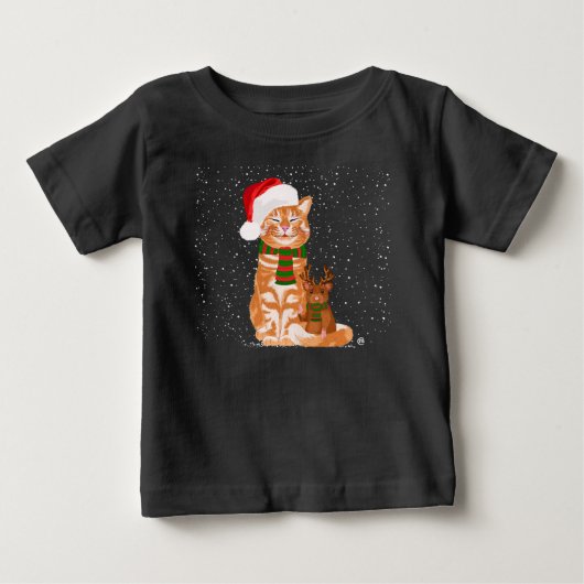 T-shirt Pour Bébé Les copains de Noël (Devant)