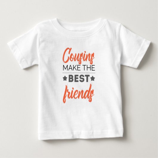 T-shirt Pour Bébé Les Cousins font les meilleurs amis (Devant)
