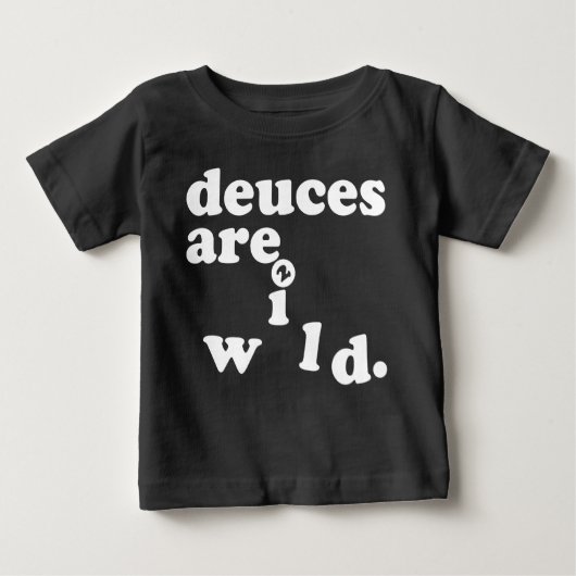 T-shirt Pour Bébé les deux sont pièce en t sauvage d'anniversaire (Devant)
