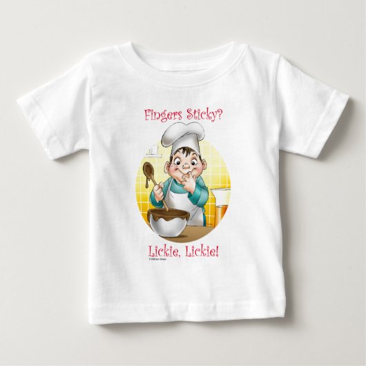 T-shirt Pour Bébé les doigts collants ? (Devant)