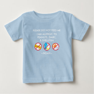 T-shirt Pour Bébé Les enfants ont personnalisé l'allergie