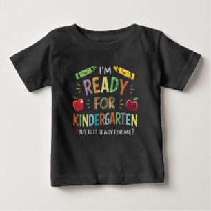 T-shirt Pour Bébé Les Enfants Première Journée De La Maternelle Amus