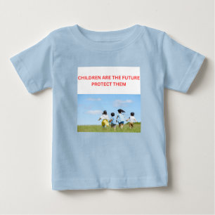 T-SHIRT POUR BÉBÉ LES ENFANTS SONT L'AVENIR PROTÉGEZ-LES