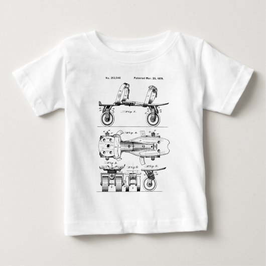 T-shirt Pour Bébé Les Etats-Unis de patinage (Devant)
