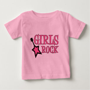 T-shirt Pour Bébé Les filles Rock !