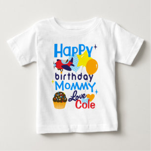T-shirt Pour Bébé Les garçons Joyeux Anniversaire à maman Chemise du