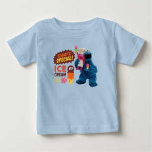 T-shirt Pour Bébé Les gourmands de Monster   Spécial d'aujourd'hui