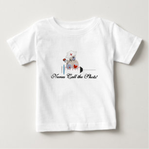 T-shirt Pour Bébé Les infirmières d'ours de nounours appellent le