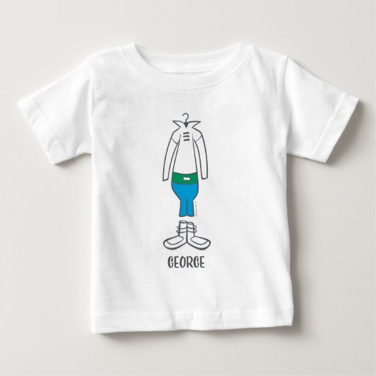 T-shirt Pour Bébé Les Jetsons | Le costume de George (Devant)