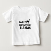 T-SHIRT POUR BÉBÉ LES LLAMAS FACILEMENT DISTRAITS (Devant)