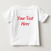 T-shirt Pour Bébé Les personnages de Noël de père Noël et Elf (Dos)