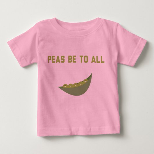 T-shirt Pour Bébé Les pois soient pour tous ! (Devant)