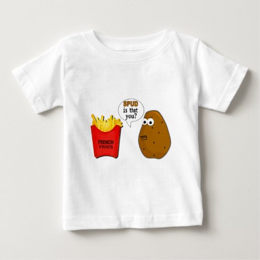 T-shirt Pour Bébé Les pommes frites de pomme de terre sont que vous (Devant)