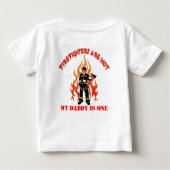 T-shirt Pour Bébé Les Pompiers Sont Chauds (Dos)