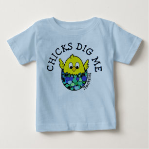 T-shirt Pour Bébé Les poules me creusent Printemps de Pâques Romper