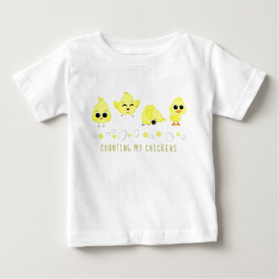 T-shirt Pour Bébé Les poulets et les canards qui comptent mes poulet