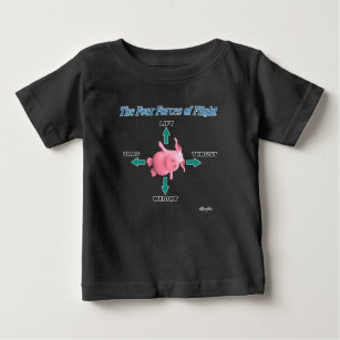 T-shirt Pour Bébé LES QUATRE FORCES DE VOL par Sandra Boynton