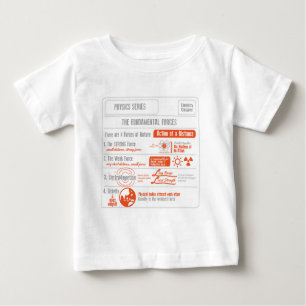 T-shirt Pour Bébé Les quatre séries fondamentales de physique de