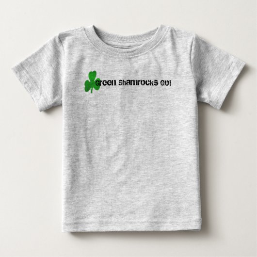 T-shirt Pour Bébé Les Shamrocks verts s'en vont ! (Devant)
