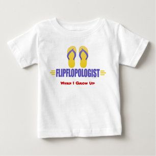 T-shirt Pour Bébé Les tongs amusants