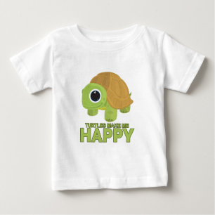 T-shirt Pour Bébé Les tortues me rendent heureux