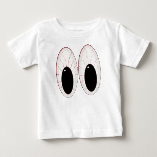 T-shirt Pour Bébé Les yeux de sang des yeux d'Halloween (Devant)